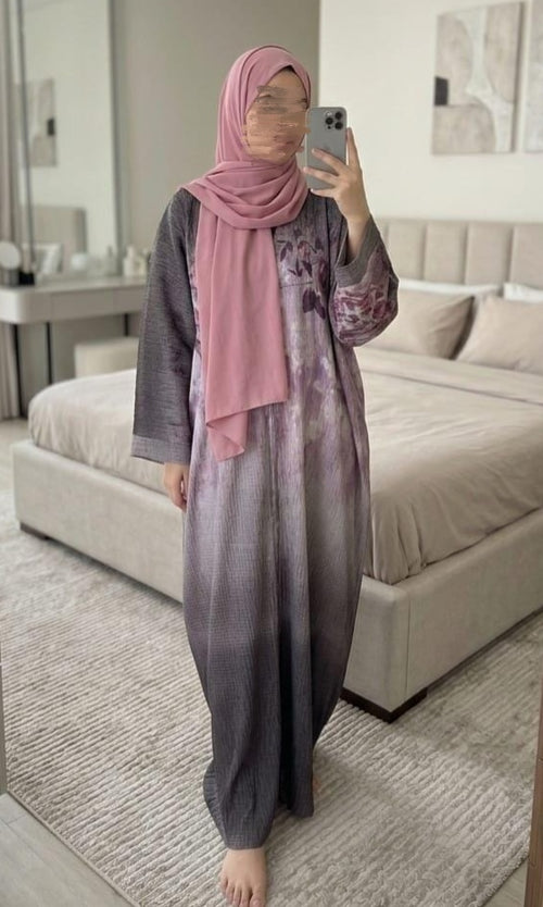 Beautiful printed kaftan abaya