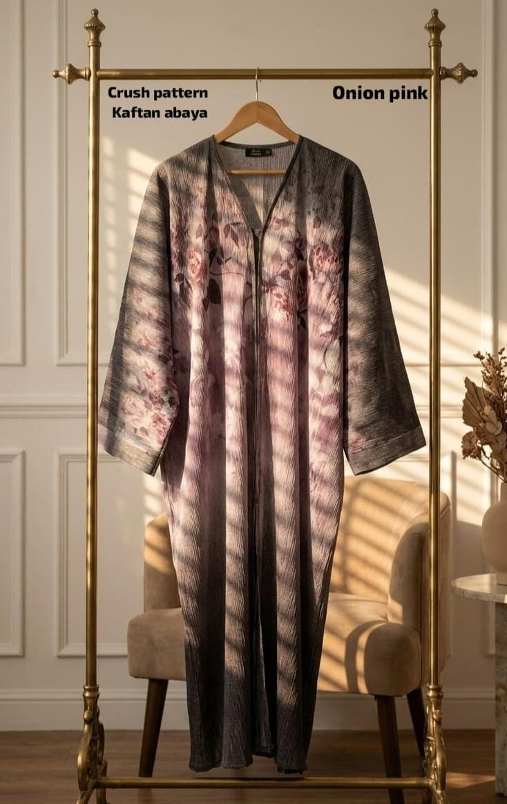 Beautiful printed kaftan abaya